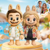Custom 3D Cartoon Figure with Mischievous Expression and Unique Character Design