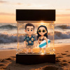 Custom 3D Figures Acrylic LED Light Box Display High Quality Collectible Showcase for Mini Character Figurines and Model Display