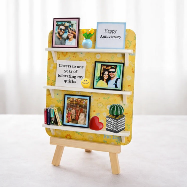 The Miniature Rack Custom Photo & Message Valentine's Day Gift, Personalized Couple Keepsake