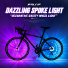 LED Bicycle Wheel Hub Light – Waterproof RGB Colorful Bike Spoke Warning Light for Night Riding Safety
