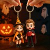 Custom 3D Figurine Keychain Halloween Family Trick or Treat Gift Gift Idea for Children