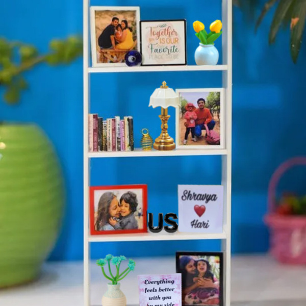 The Miniature Rack Custom Photo & Message Valentine's Day Gift, Personalized Couple Keepsake