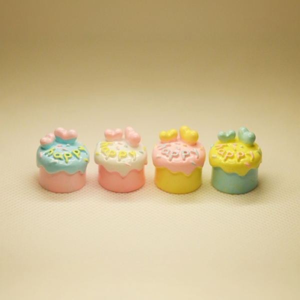 Dollhouse Accessories Birthday Cake Figurine Collection for DIY Diorama