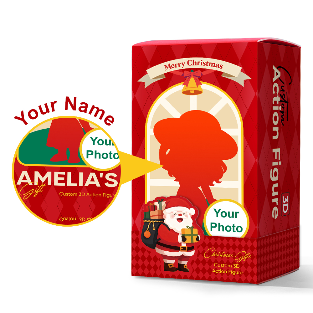 Christmas Figure Packaging Box – Supports Engraving