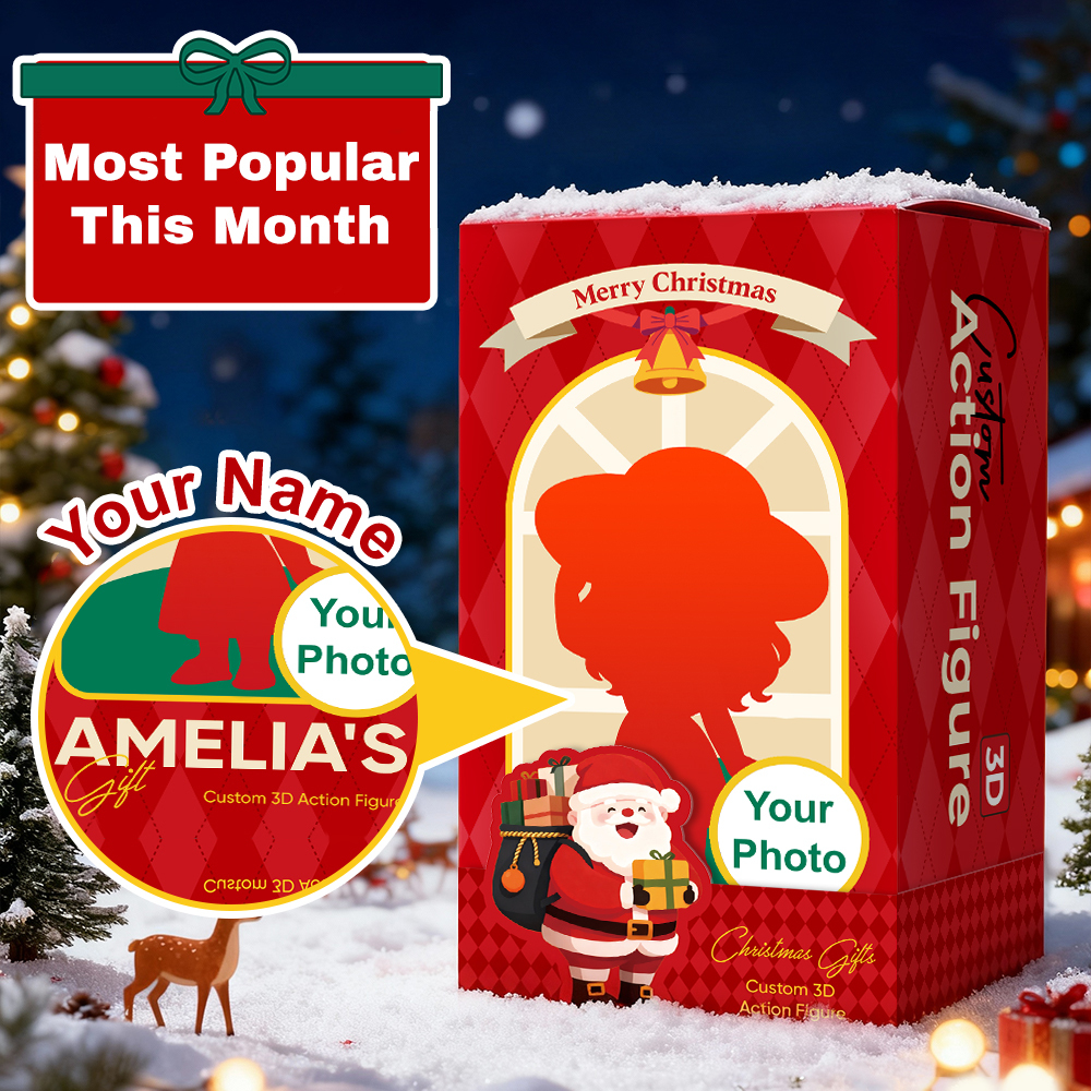 Christmas Figure Packaging Box – Supports Engraving