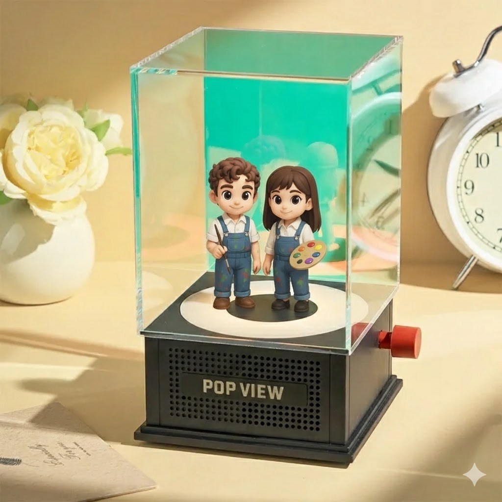 Personalized 3D Figurine Bluetooth Speaker Lamp Unique Gift Idea