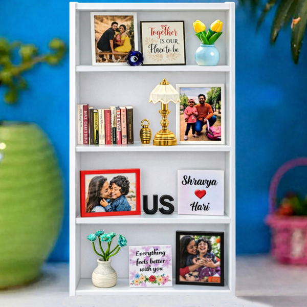 The Miniature Rack Custom Photo & Message Valentine's Day Gift, Personalized Couple Keepsake