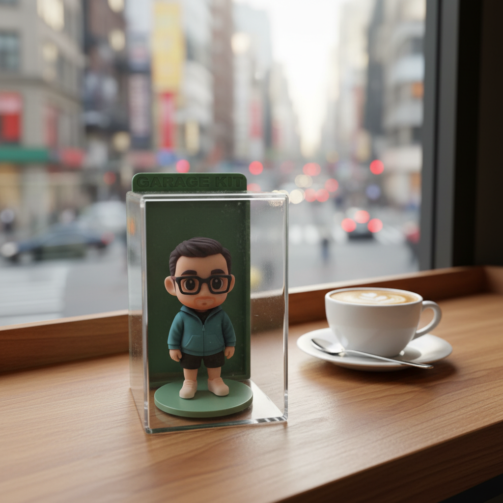Custom 3D Figure from Photo with Display Case Personalized Character Card Unique Gift for Couples & Lovers