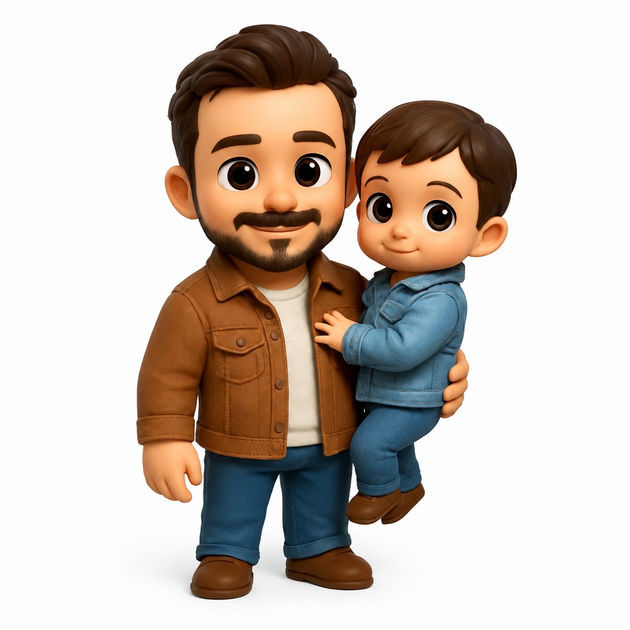 Personalized 3D Dad Figure From Photo Thoughtful Father’s Day Gift for Bedroom Shelf Display Personalized Unique Gift for Dad