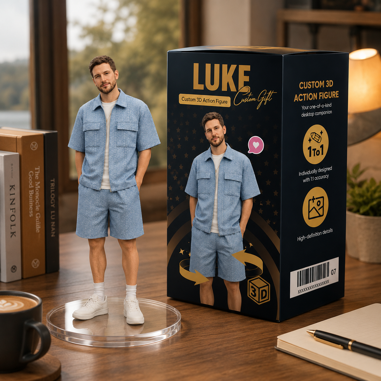 Custom 3D Figurine from Photo Personalized Realistic 3D Figure Premium Office Desk Decoration Gift