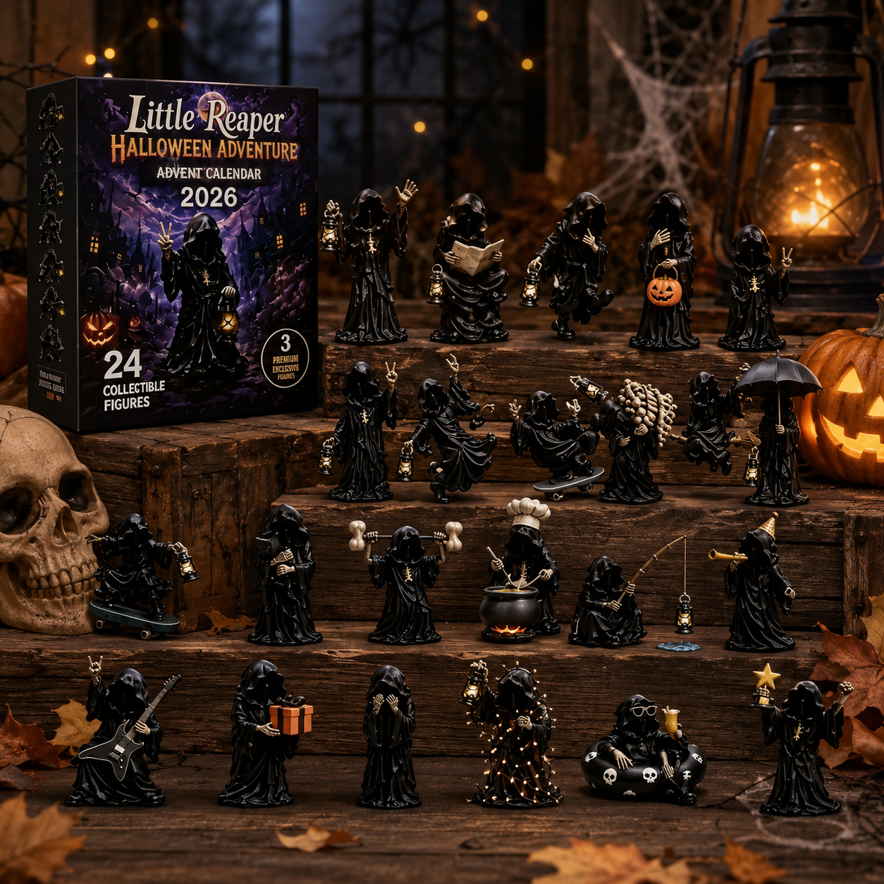 2026 Halloween Surprise Countdown Calendar Set - Spooky Holiday Gift