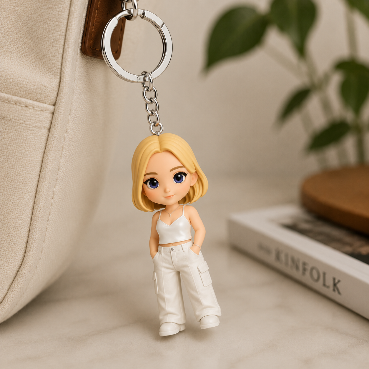 Custom 3D Keychain Figure from Your Photo Personalized Travel Memory Gift for Couples, Family & Loved Ones, Vacation Keepsake