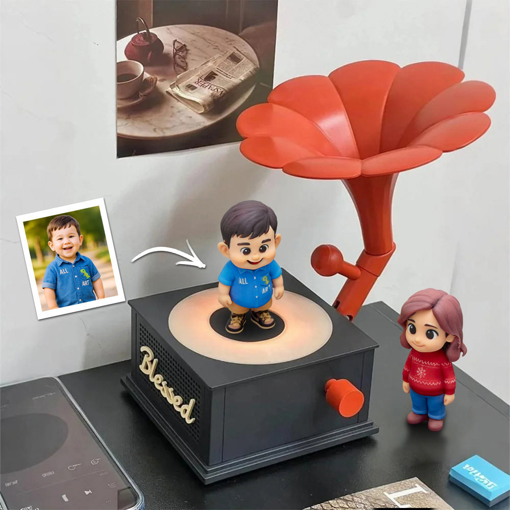 Custom Toy Figure Action Figure Design 3D Printed Figure Portrait Personalized Music Box