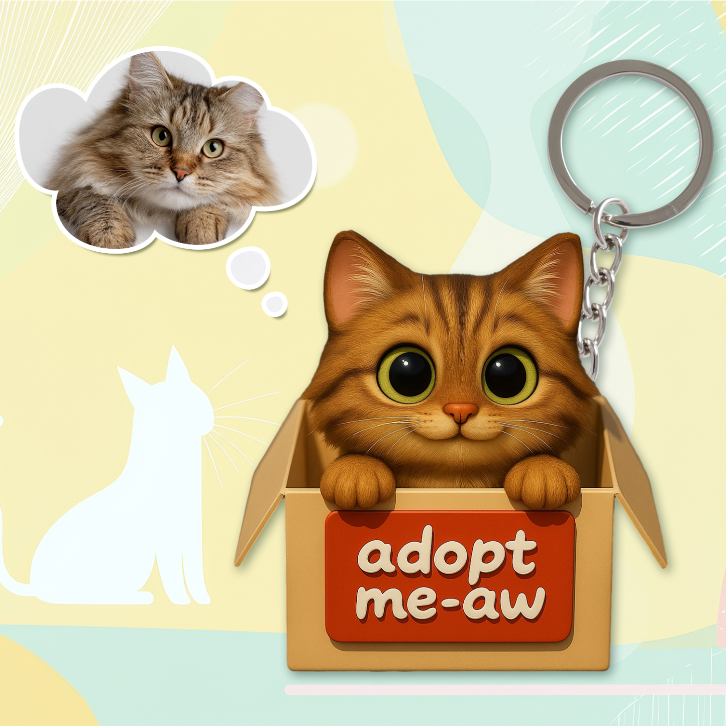 Custom 3D Figure from Your Photo Personalized 3D Keychain Unique Gift for Friends