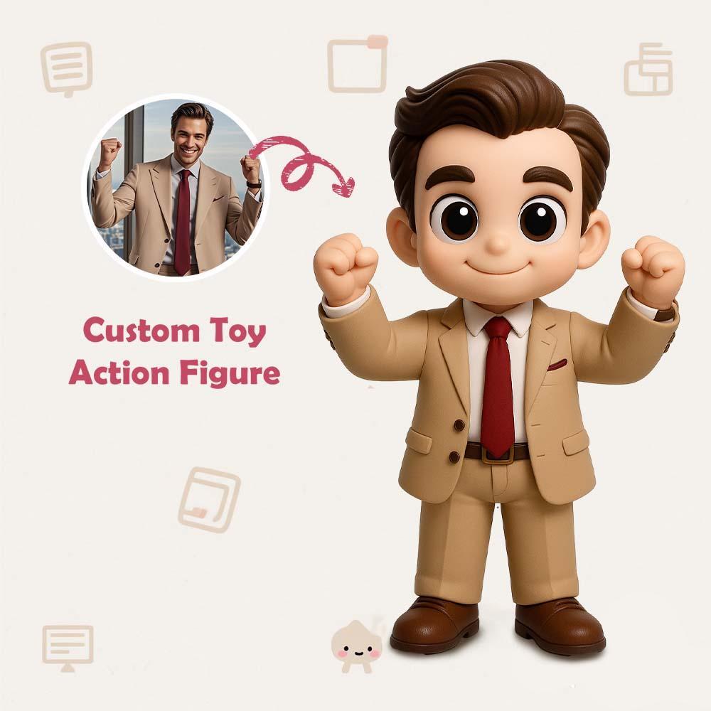 Custom 3D Action Figure from Photo Unique & Thoughtful Personalized Toy Custom Action Toy Gift for Boss
