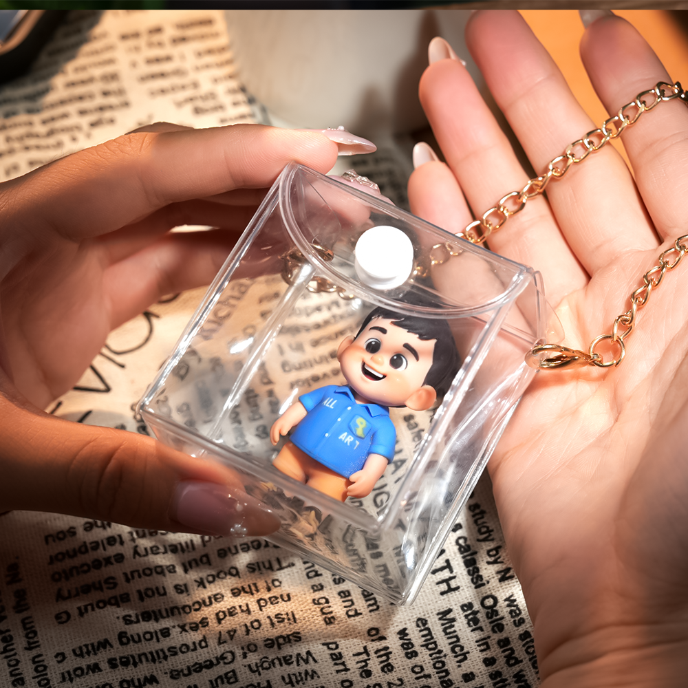 Custom 3D Figure Chain Bag Charm | Detachable Fashion Accessory | Unique Personalized Gift for Outfit Decor