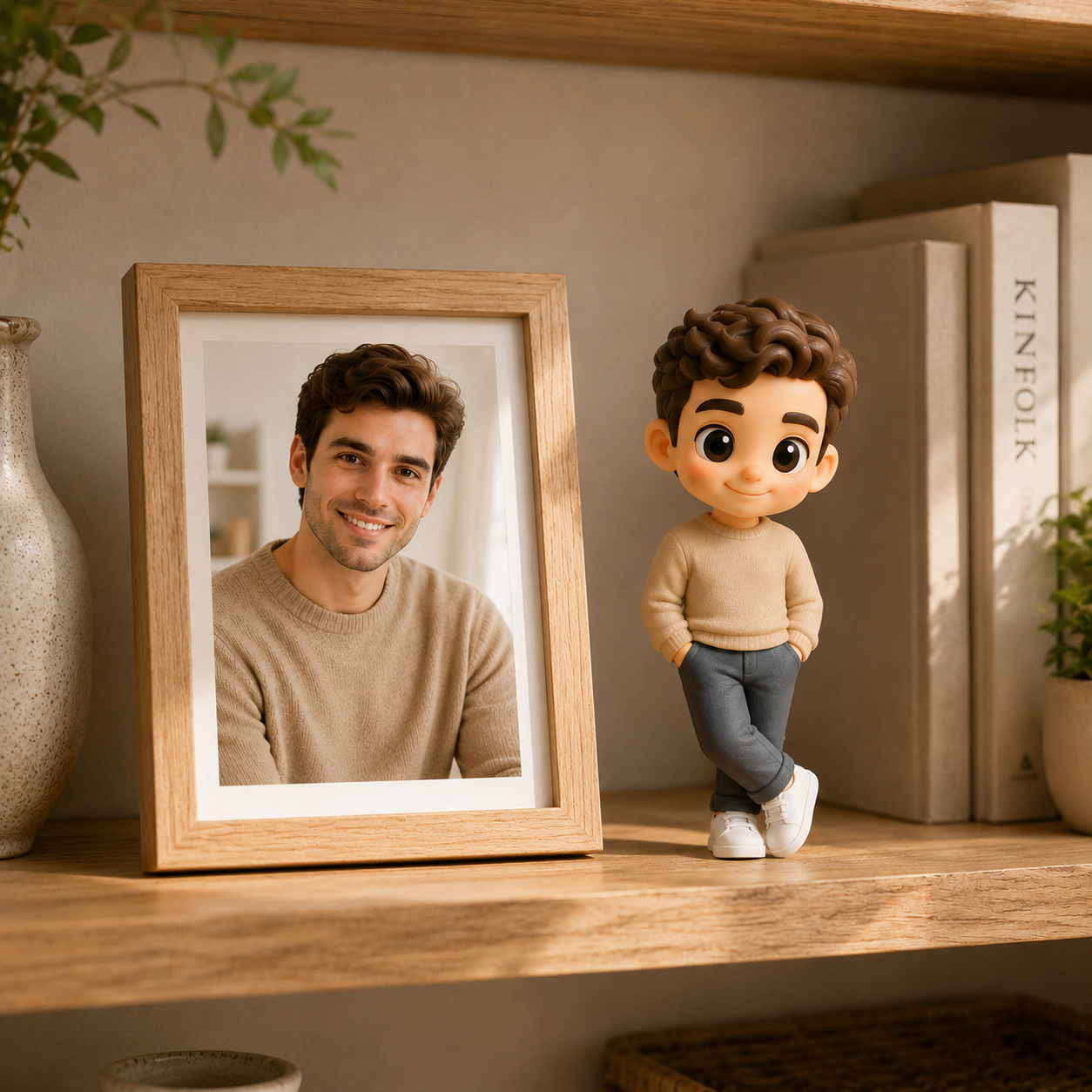 Custom 3D Figure from Photo Personalized Figurine for Shelves Desks & Home Decor Perfect Unique Gift