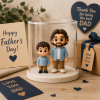 Personalized 3D Dad Figure From Photo Thoughtful Father’s Day Gift for Bedroom Shelf Display Personalized Unique Gift for Dad