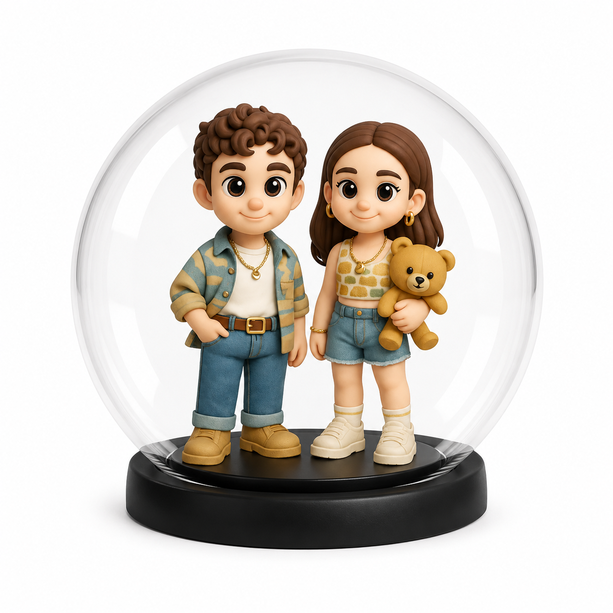 Custom 3D Figure Night Light from Photo Personalized Unique Gift for Couples Birthday Anniversary Home Bedroom Decor and Special Celebrations