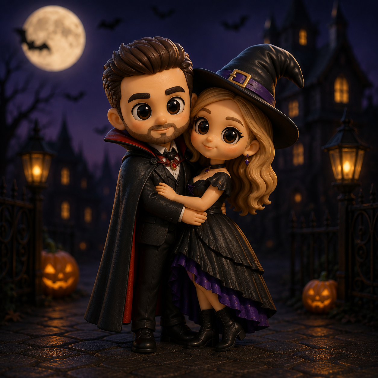 Custom 3D Figure from Photo Personalized Full Body Figurine Unique Gift for Halloween
