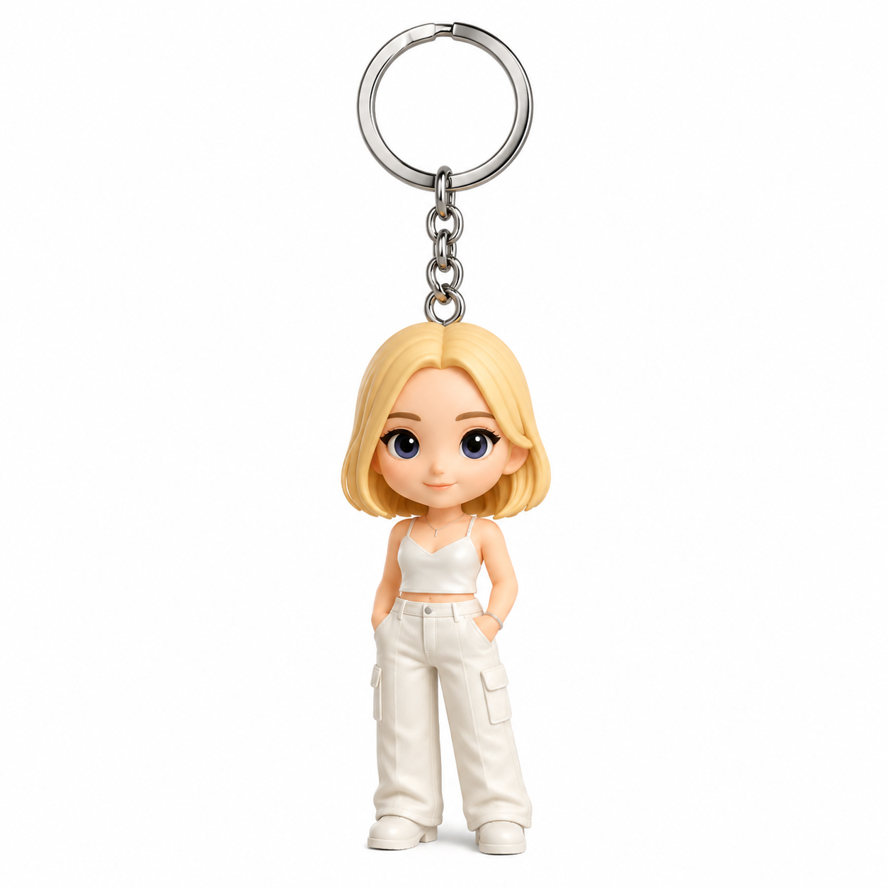 Custom 3D Keychain Figure from Your Photo Personalized Travel Memory Gift for Couples, Family & Loved Ones, Vacation Keepsake