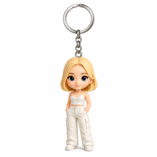 Custom 3D Keychain Figure from Your Photo Personalized Travel Memory Gift for Couples, Family & Loved Ones, Vacation Keepsake