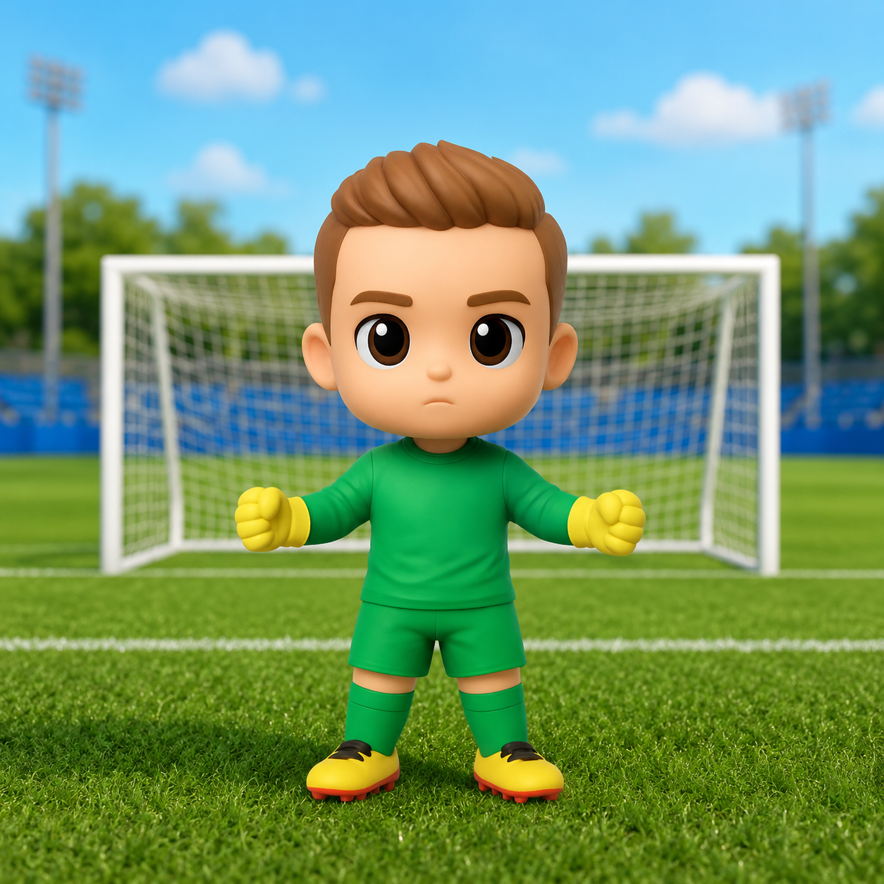 Custom Soccer Lover 3D Figure From Photo Personalized Football Fan Figurine Gift for Men Boys Dad Husband Soccer Player Keepsake
