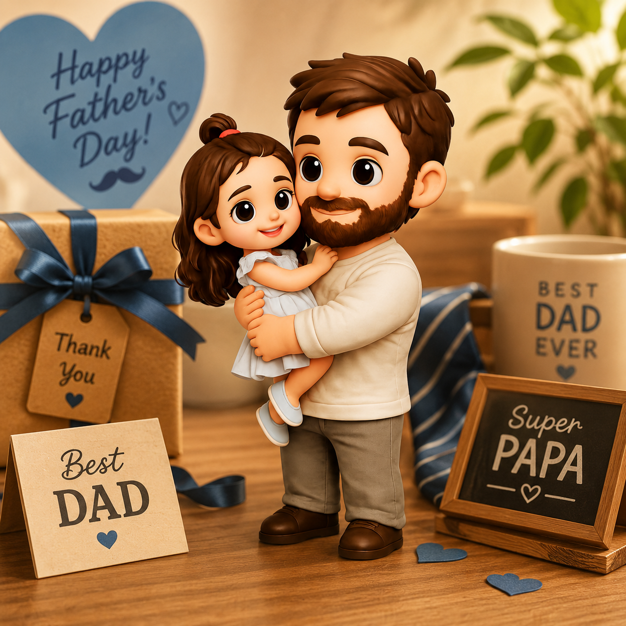 Custom 3D Figure from Photo Personalized Unique Gift For Dad Thoughtful & Memorable Gift for Him Father's Day Gift