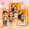 Custom 3D Cartoon Character Keychain Personalized Mini Figure Unique Gift for Couples and Friends