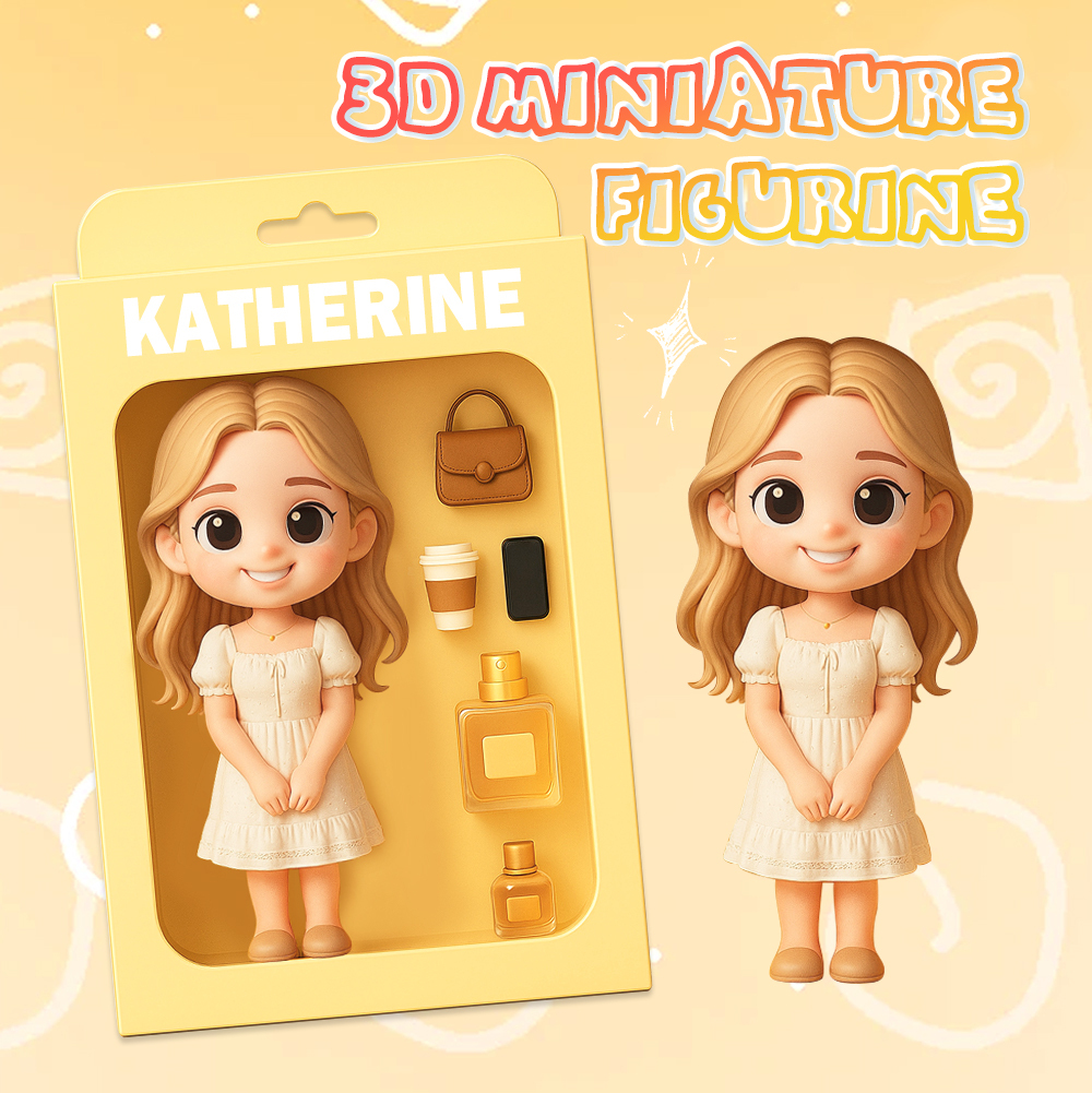 Custom Mini Action Figure with Accessories Inspired by Your Outfit and Style Unique Desk Decor