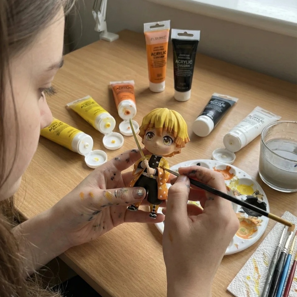 DIY Paintable 3D Figure from Photo Personalized Realistic Figurine Couple Anniversary Gift