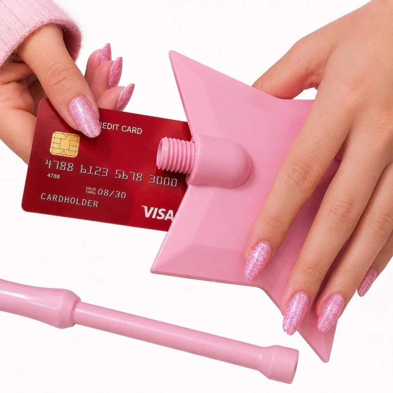 3D Printed Star Wand Tap-to-Pay NFC Holder | Contactless Payment Accessory