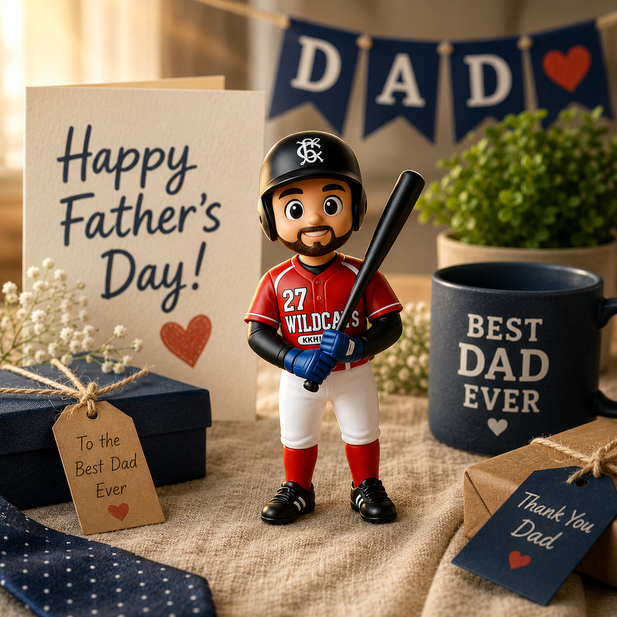 Personalized 3D Figure for Dad – Meaningful Father’s Day Gift for Home & Office Display