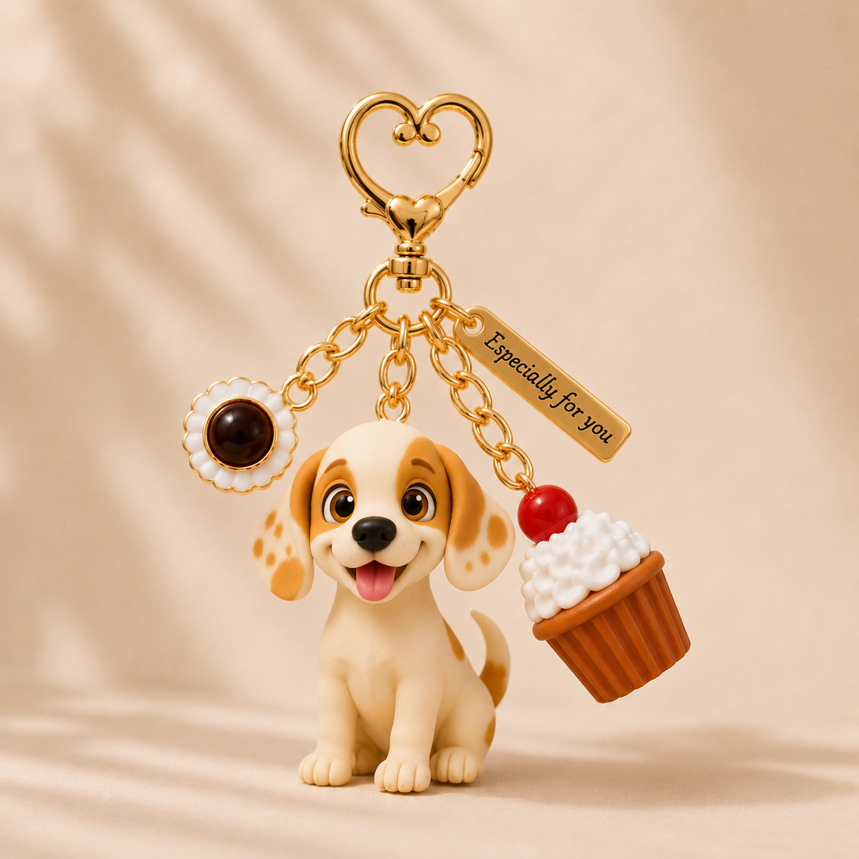 Personalized 3D Keychain Figure from Photo with Cute Cake Accessory Custom Perfect Gift for Family Couples & Pets Unique Gift for Couples Birthday Anniversary