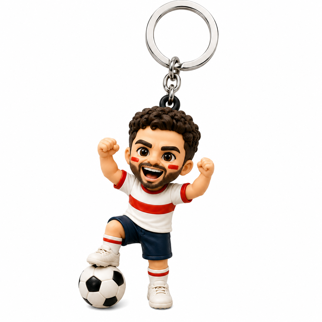 Custom 3D Keychain Figure From Photo Personalized Chibi Keychain Gift for Dad Meaningful & Memorable Father's Day Gift