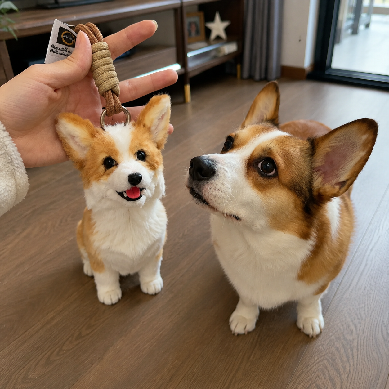 Custom Long-Pile Plush Pet Charm-Personalized Plush Pet Accessory Handmade from Your Photo