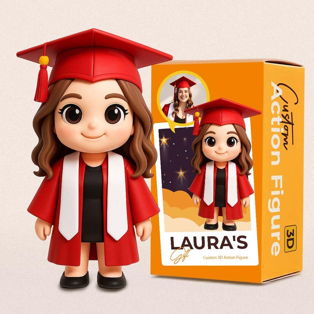 Custom 3D Action Figure From Your Photo Personalized Toy Figure to Him Custom Action Figure Graduation Gifts