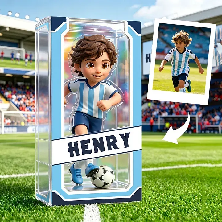 Custom Soccer Lover 3D Figure From Photo Custom 3D Soccer Athlete for Boy Sports Lover Surprise