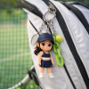 Custom Tennis Keychain From Photo Personalized 3D Chibi Figure Gift for Tennis Lovers