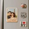 Cute Couple 3D Cartoon Magnet Custom Photo Gift for Him and Her Fun Personalized Fridge Decor