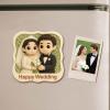 Cute Couple 3D Cartoon Magnet Custom Photo Gift for Him and Her Fun Personalized Fridge Decor
