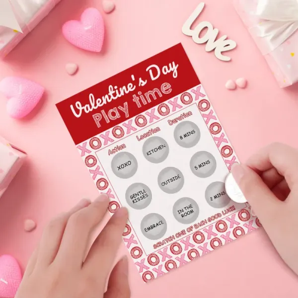 Naughty Play Time Scratch Card Funny Valentine's Day Scratch off Card