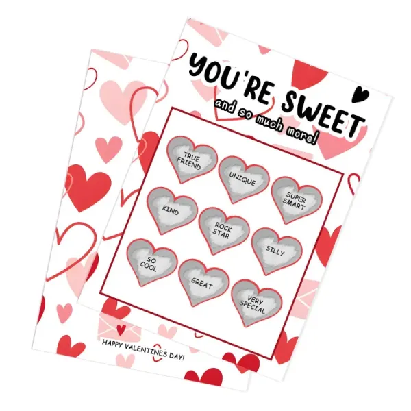 You're Sweet Scratch Card Funny Valentine's Day Scratch off Card