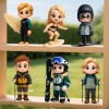 Custom 3D Cartoon Chibi Figure Family Team Character Model Warm Group Gift Collectible Display