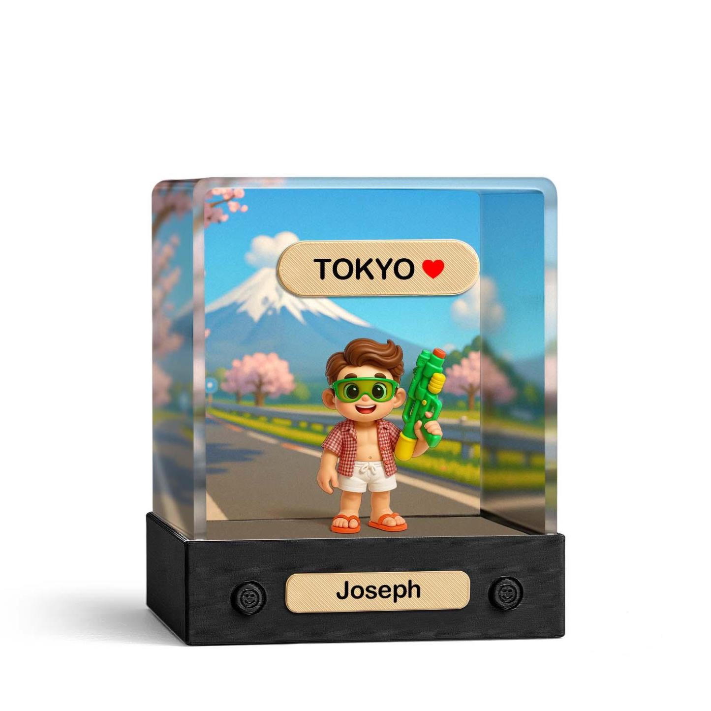 Custom 3D Action Figure Acrylic Box Decoration From Your Photo Personalized Background Toy Figure Custom Action Figure Gifts For Him/Her - soufeelus