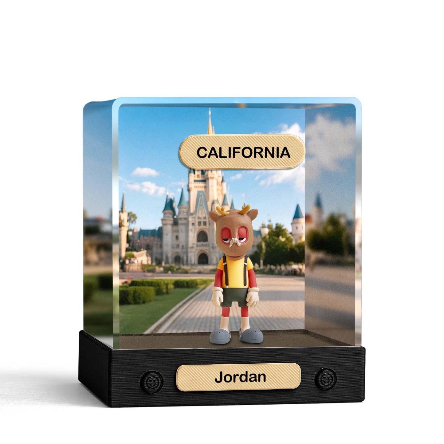 Custom 3D Action Figure Acrylic Box Decoration From Your Photo Personalized Background Toy Figure Custom Action Figure Gifts For Him/Her - soufeelus