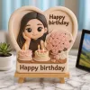 Custom 3D Relief Sculpture Personalized Birthday Gift Engraved Keepsake Home Decor Display For Kids