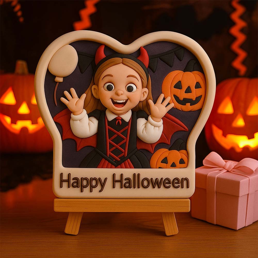 Custom 3D Printed Relief Ornament Family Photo Memory Keepsake