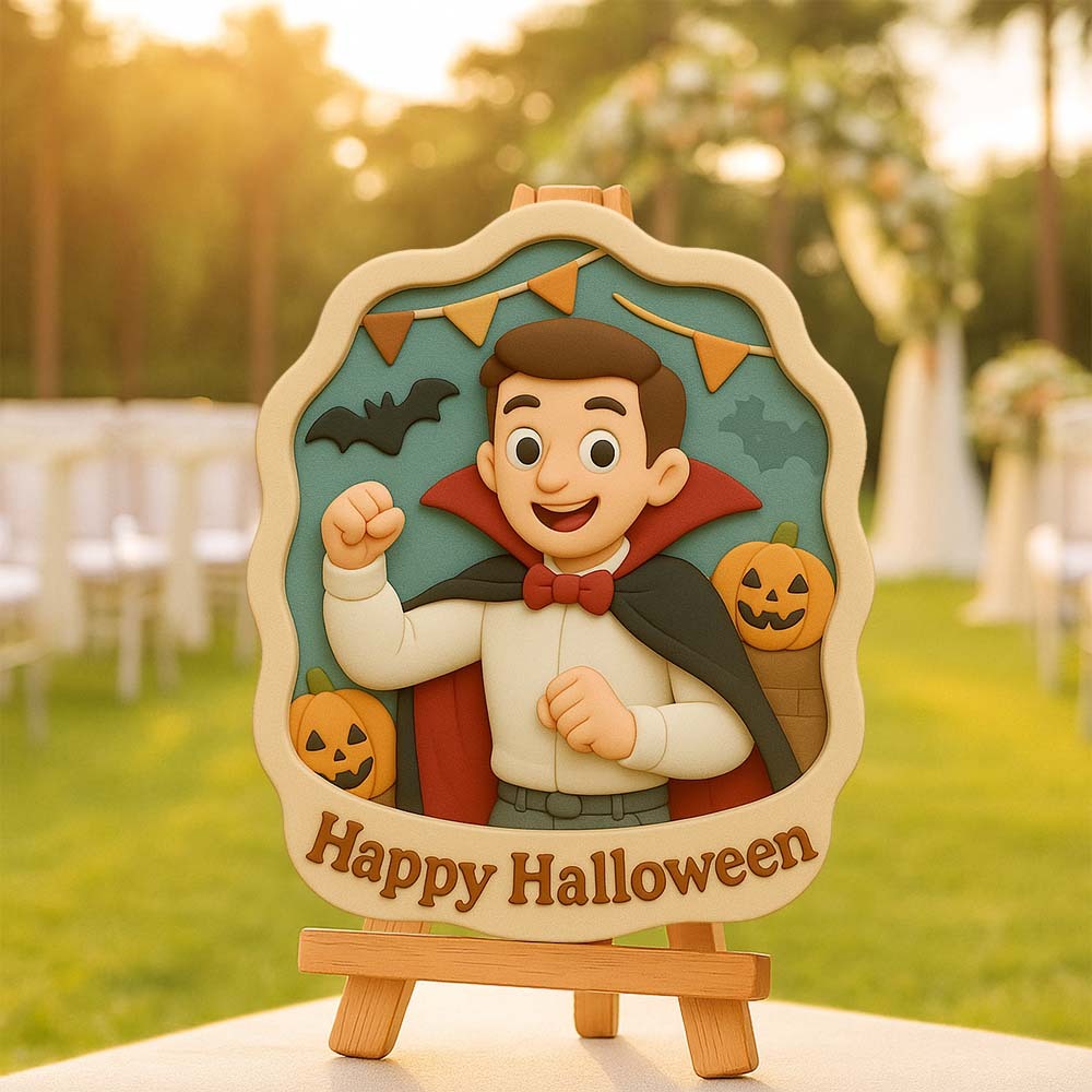 Custom 3D Printed Relief Ornament Family Photo Memory Keepsake