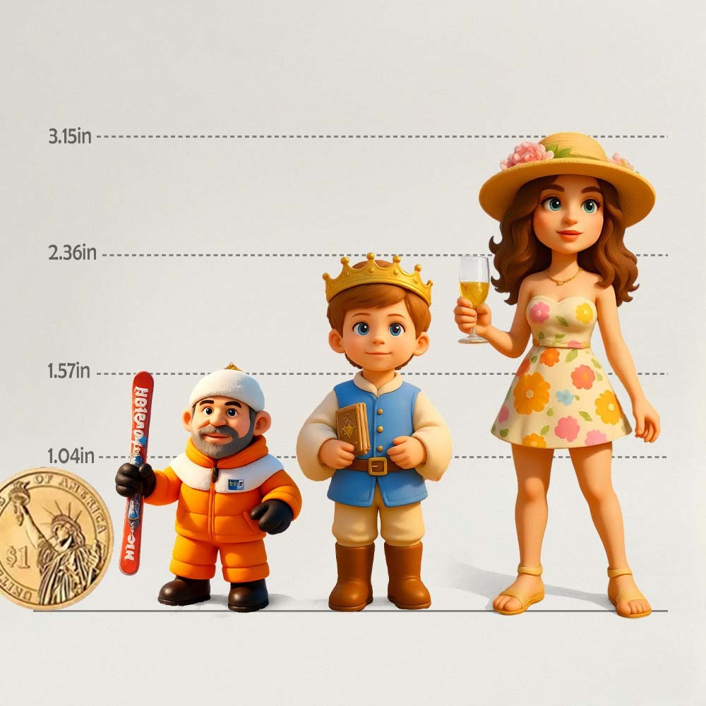 Personalized Trval Filter 3D Mini Figurine Creative Gift for Celebration and Home Decor